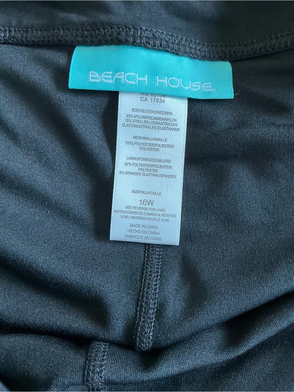 Beach House Black Swim Brief